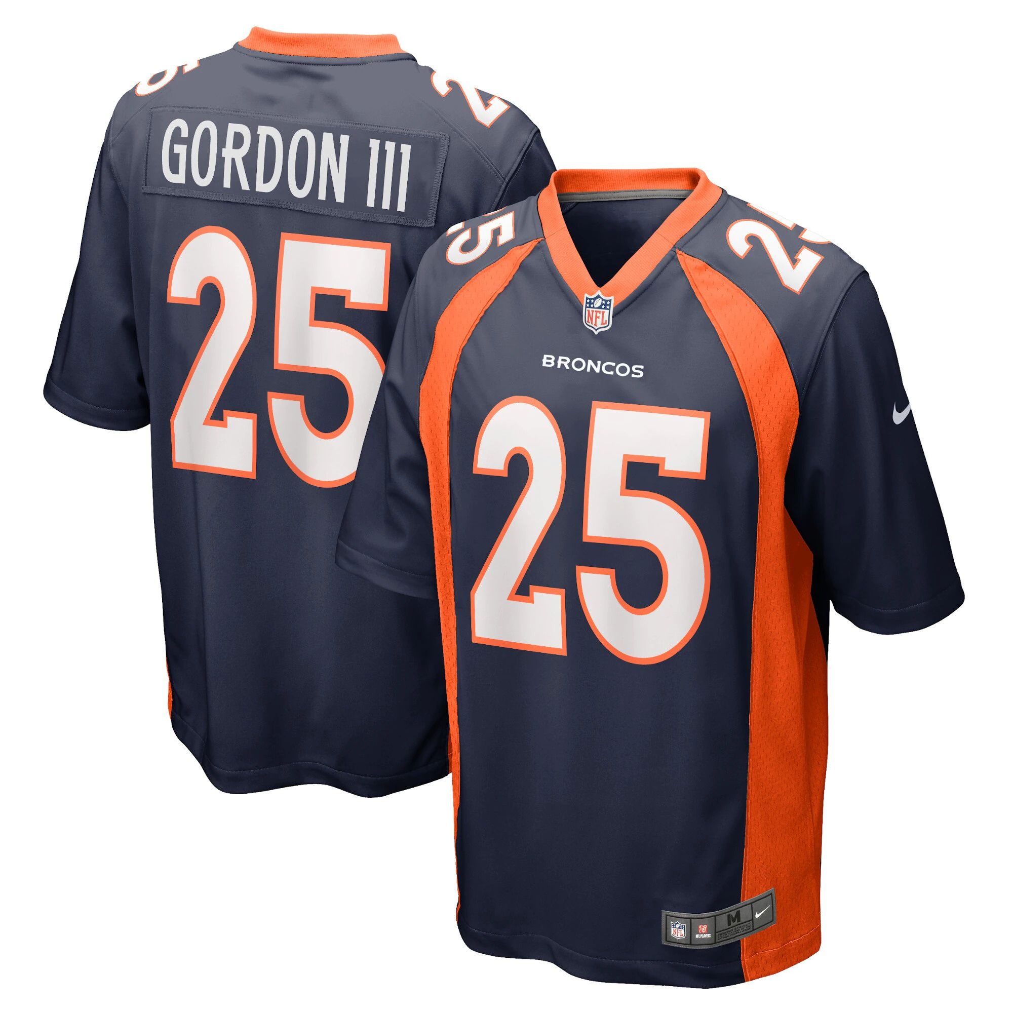 Men Denver Broncos #25 Melvin Gordon III Nike Blue Game NFL Jersey->denver broncos->NFL Jersey